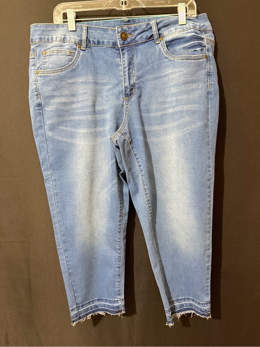 one 5 one Light Blue Denim Jeans with Teal Stitching